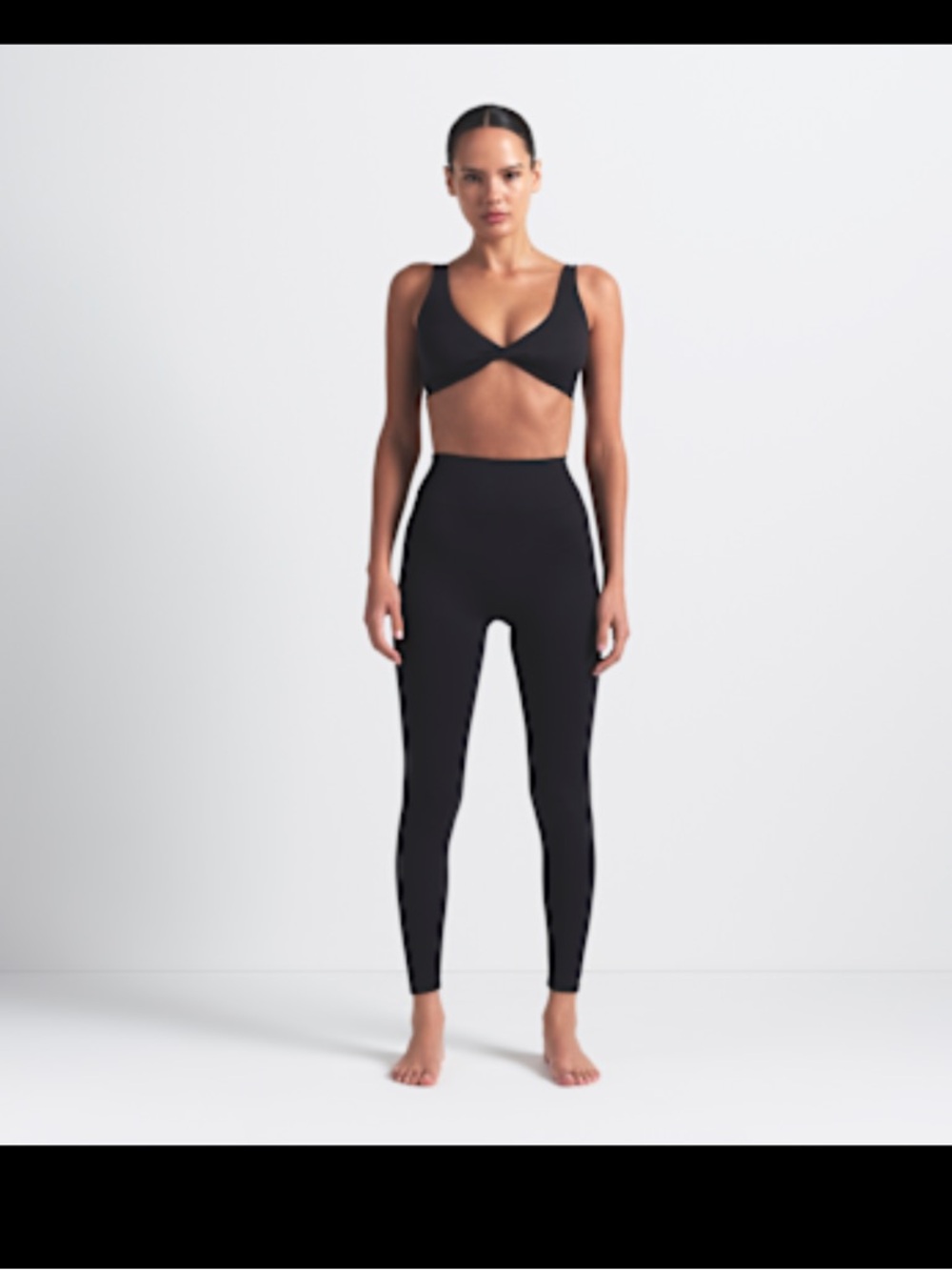 NikeSKIMS Black High-Waisted 7/8 Leggings Size XXS Nike x SKIMS
